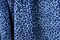 1 Yard Blue Cheetah Print Four Way Stretch Velvet Fabric 36" x 60"
